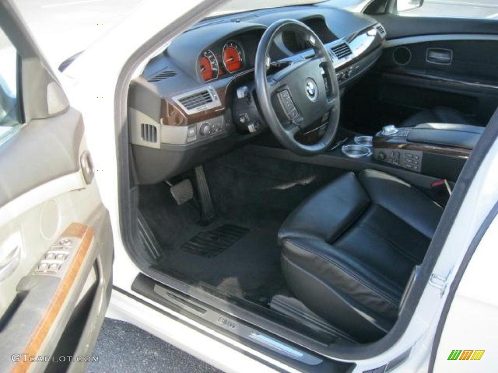 Black/Black Interior 2005 BMW 7 Series 745Li Sedan Photo #41493743