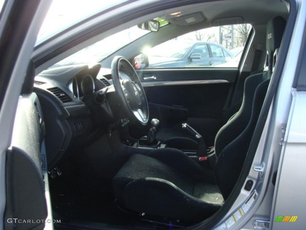 Black Interior 2008 Mitsubishi Lancer Evolution GSR Photo #41493965
