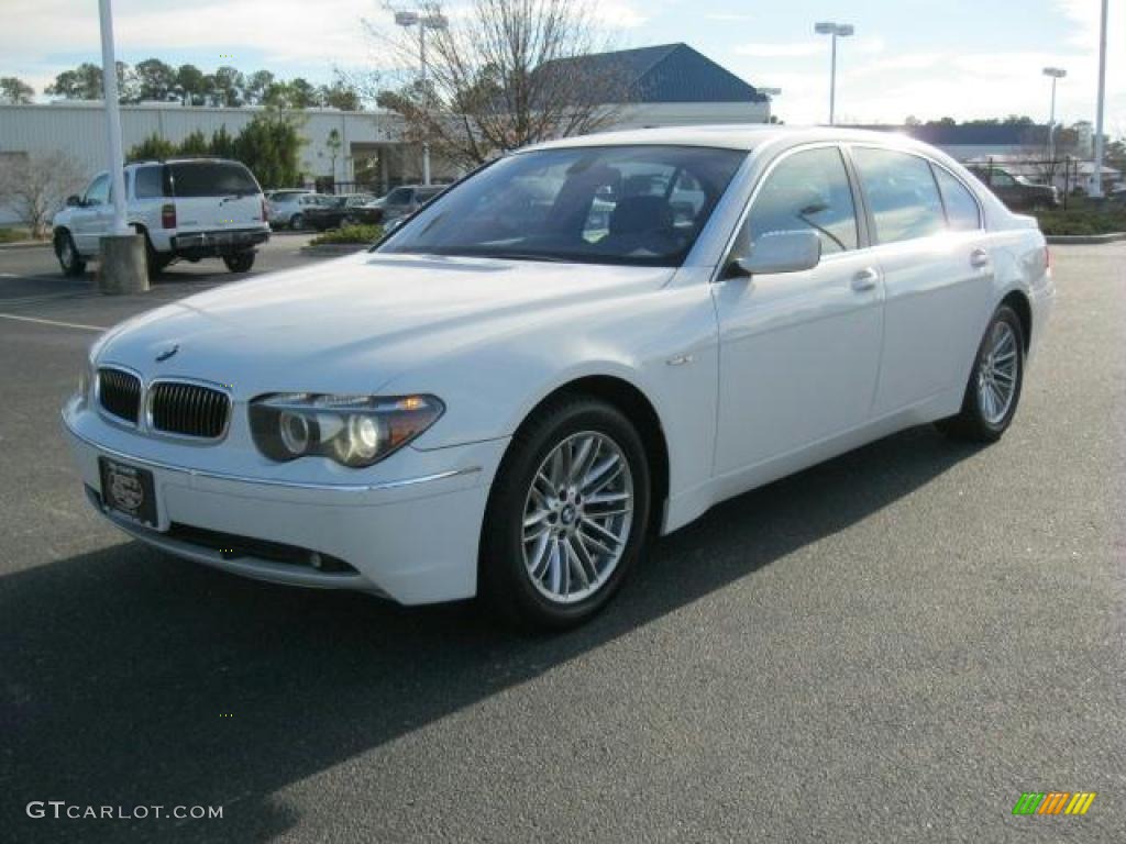 2005 7 Series 745Li Sedan - Alpine White / Black/Black photo #24