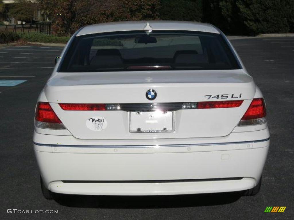 2005 7 Series 745Li Sedan - Alpine White / Black/Black photo #27