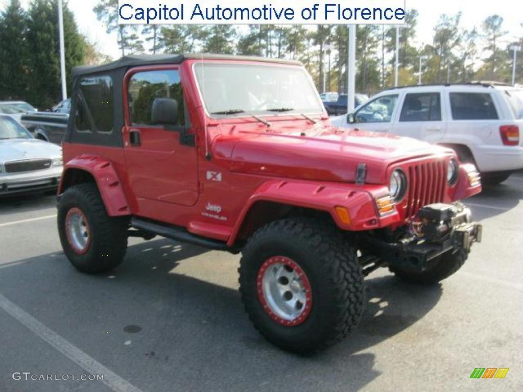 2006 Wrangler X 4x4 - Flame Red / Dark Slate Gray photo #1