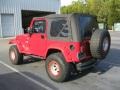 2006 Flame Red Jeep Wrangler X 4x4  photo #3