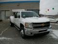 Summit White - Silverado 3500HD LTZ Crew Cab 4x4 Dually Photo No. 2
