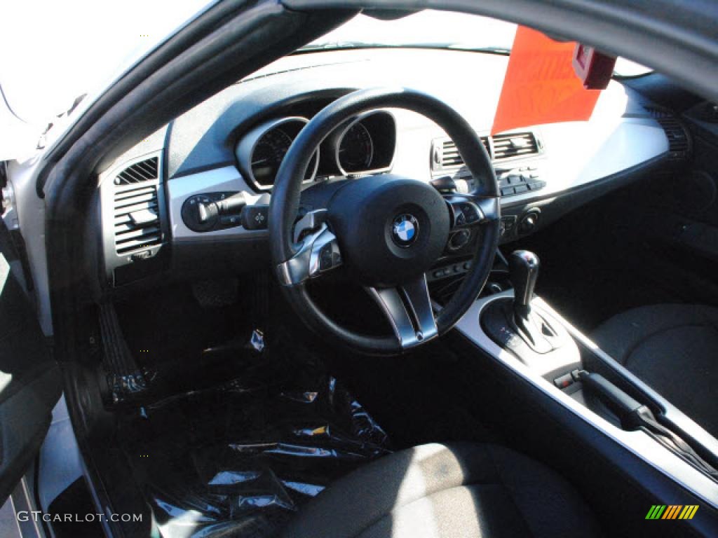 2006 BMW Z4 3.0i Roadster Black Dashboard Photo #41496560