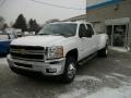 Summit White - Silverado 3500HD LTZ Crew Cab 4x4 Dually Photo No. 55