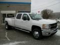 Summit White - Silverado 3500HD LTZ Crew Cab 4x4 Dually Photo No. 56