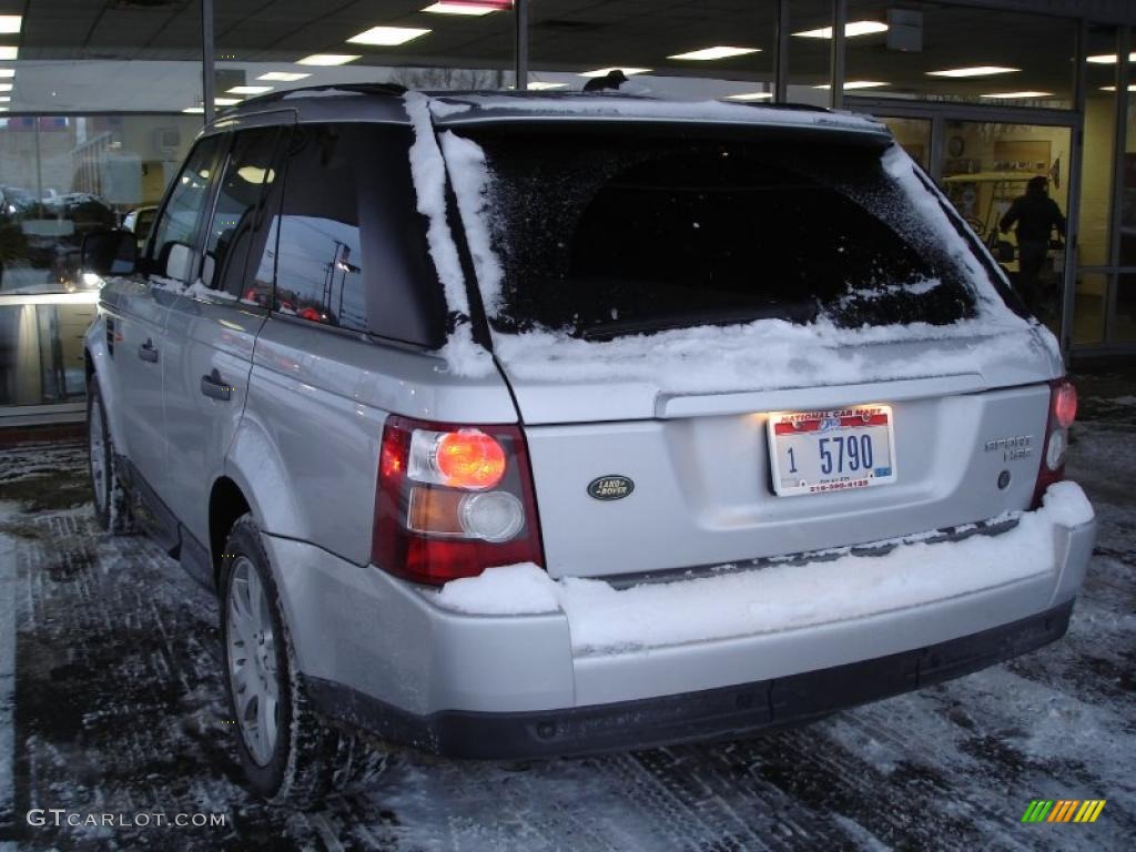 2006 Range Rover Sport HSE - Arctic Frost Metallic / Ebony Black photo #3