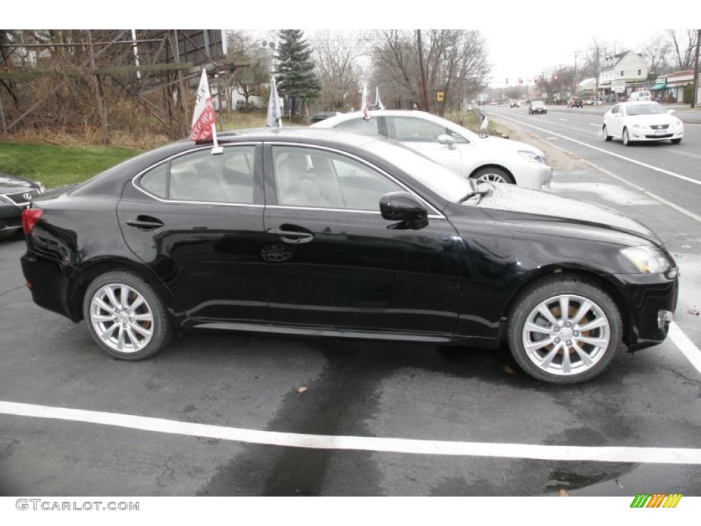 Obsidian Black 2008 Lexus IS 250 AWD Exterior Photo #41498895