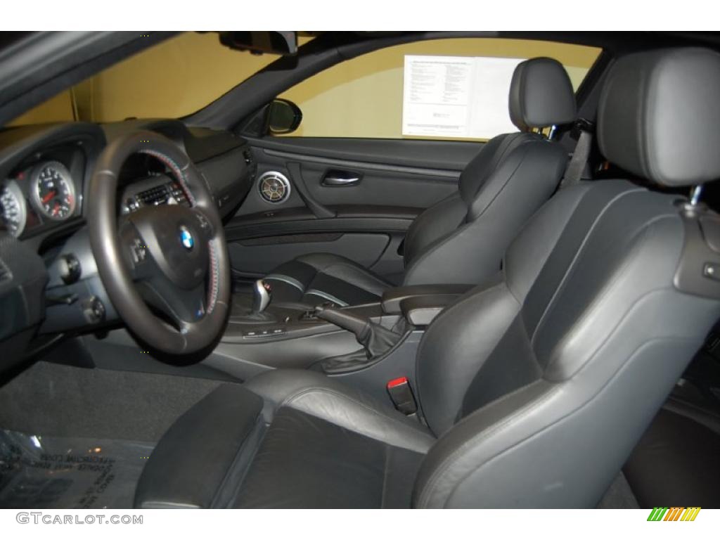 Black Novillo Leather Interior 2009 BMW M3 Coupe Photo #41499786