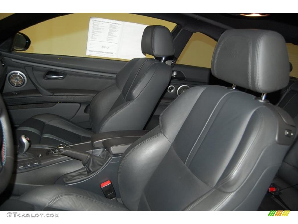 Black Novillo Leather Interior 2009 BMW M3 Coupe Photo #41499798