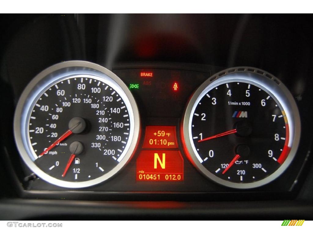 2009 BMW M3 Coupe Gauges Photo #41499870