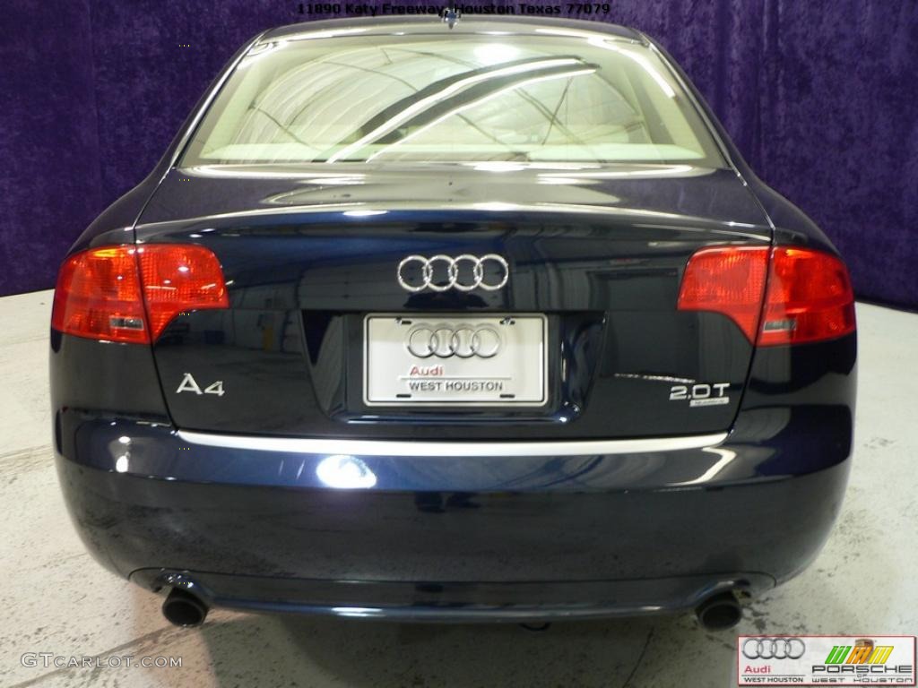 2008 A4 2.0T quattro S-Line Sedan - Deep Sea Blue Pearl Effect / Beige photo #18