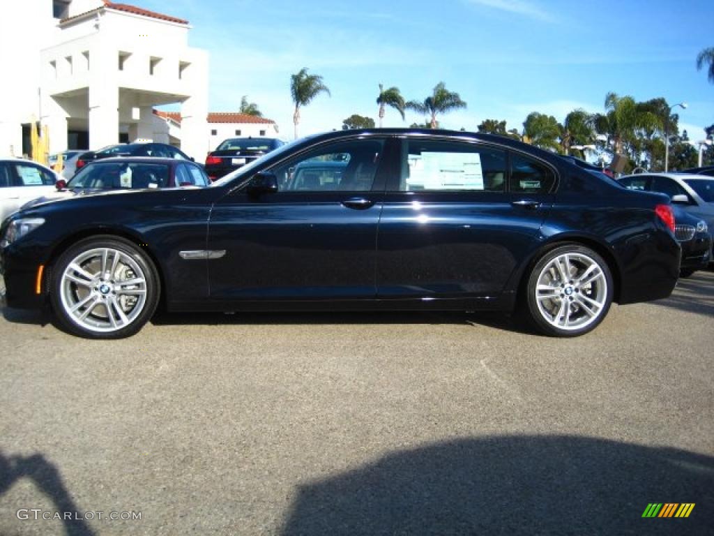 2011 7 Series 750Li Sedan - Black Sapphire Metallic / Oyster/Black photo #2