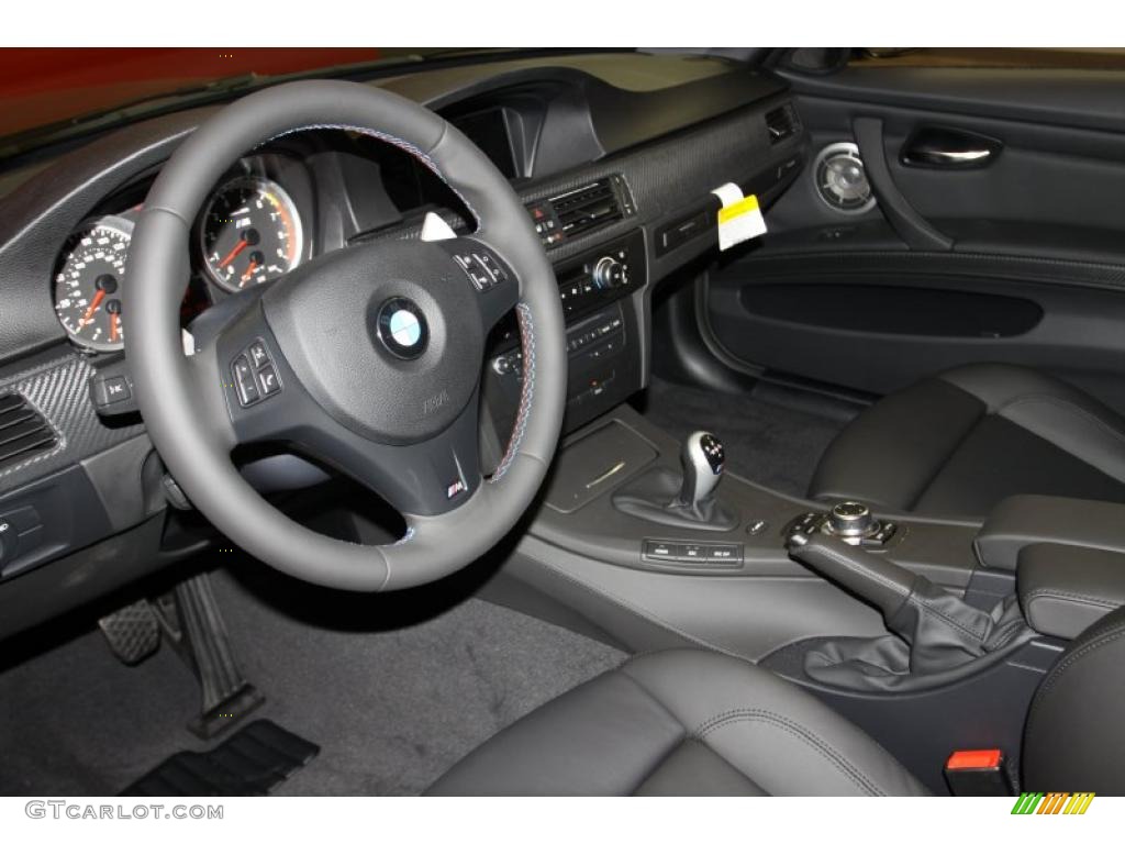 Black Novillo Leather Interior 2011 BMW M3 Sedan Photo #41501222