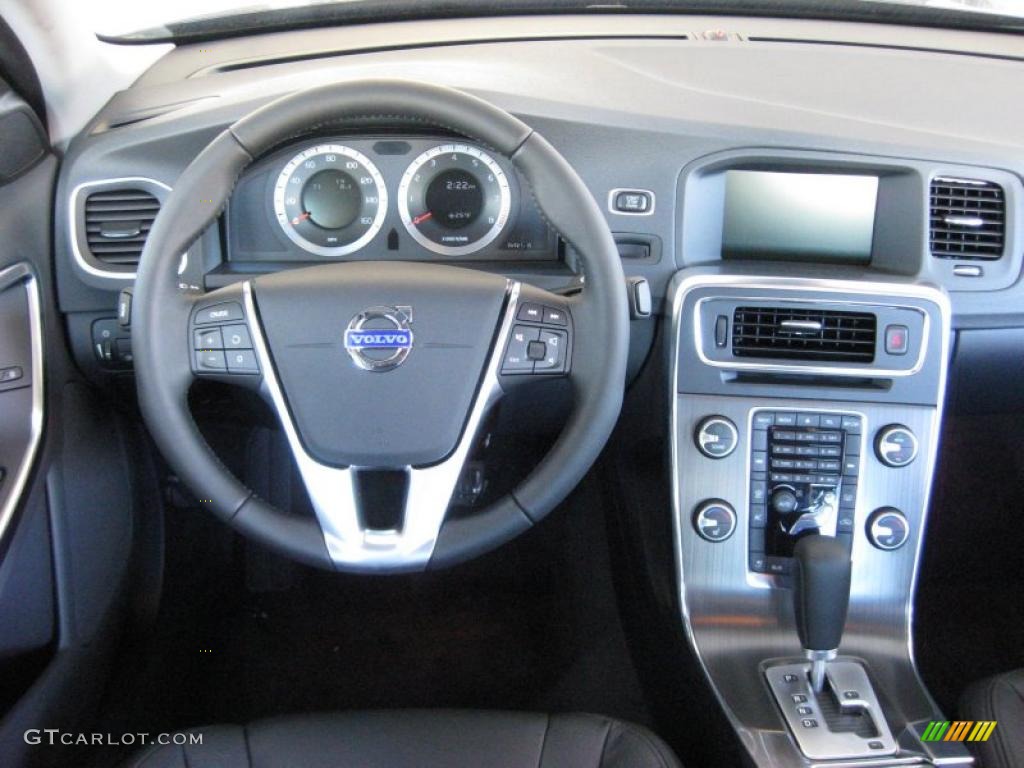 2011 Volvo S60 T6 AWD Off Black/Anthracite Dashboard Photo #41501690