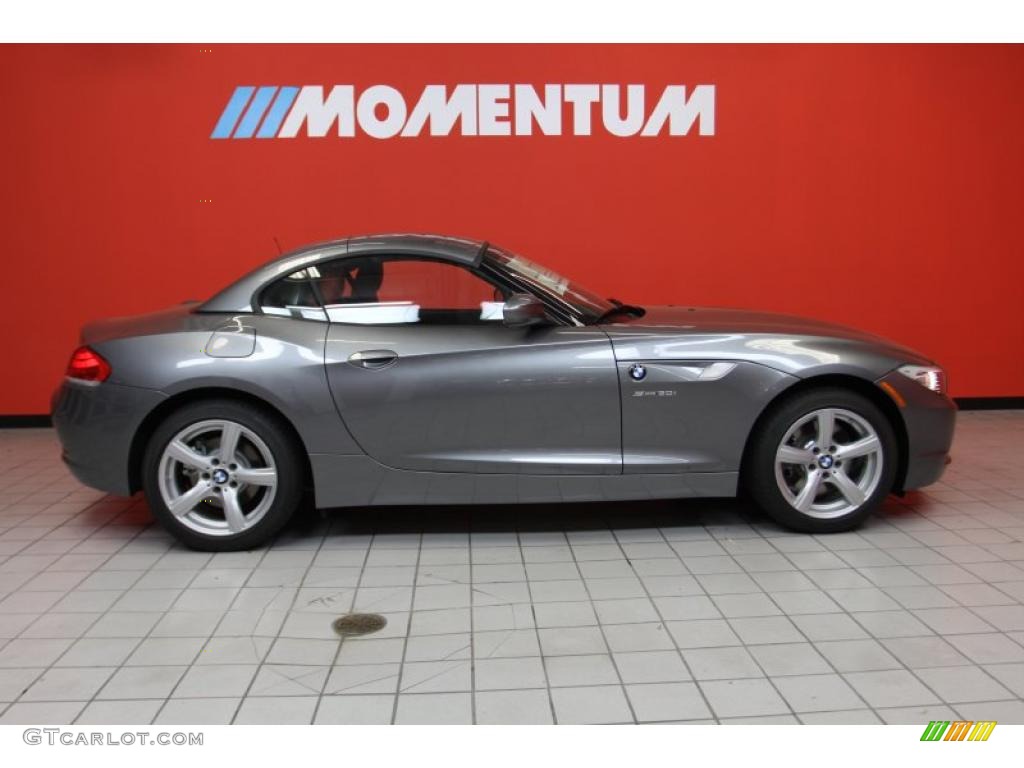 2011 Z4 sDrive30i Roadster - Space Gray Metallic / Coral Red photo #12