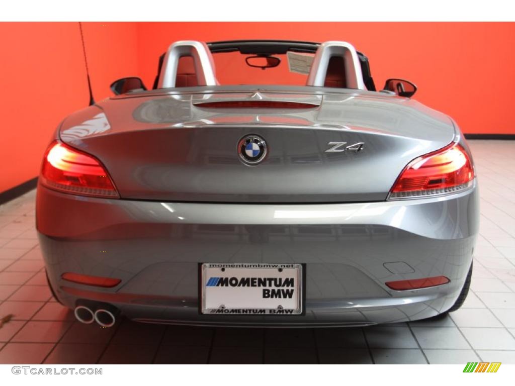 2011 Z4 sDrive30i Roadster - Space Gray Metallic / Coral Red photo #14