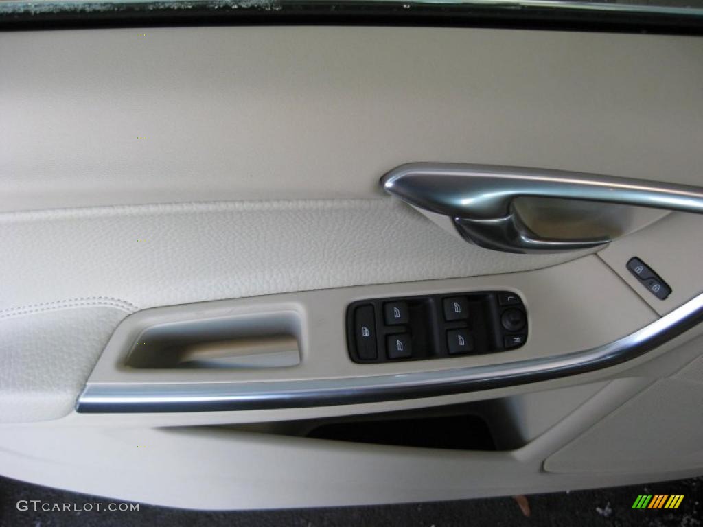 2011 Volvo S60 T6 AWD Soft Beige/Off Black Door Panel Photo #41501990