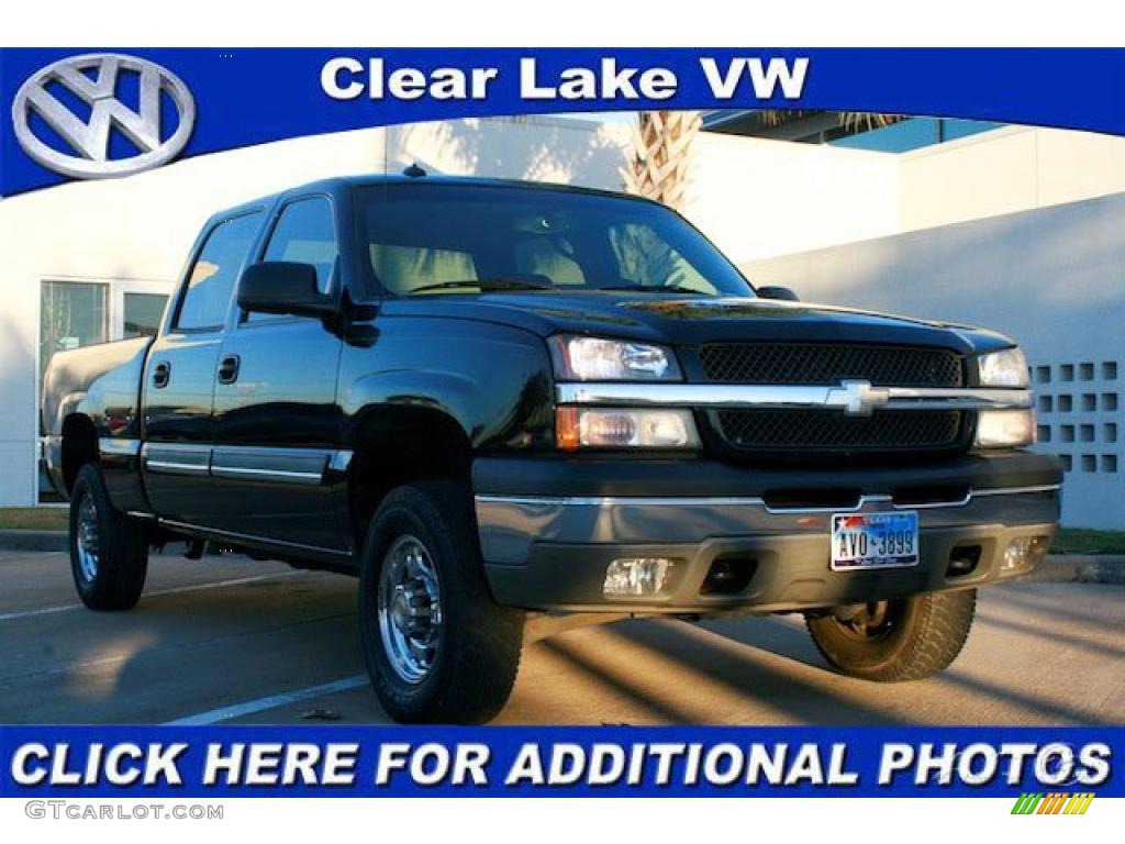 2003 Silverado 1500 LS Crew Cab - Black / Dark Charcoal photo #1