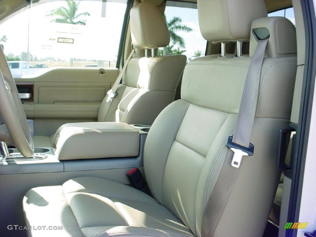 Tan Interior 2008 Ford F150 Lariat SuperCab Photo #41506563