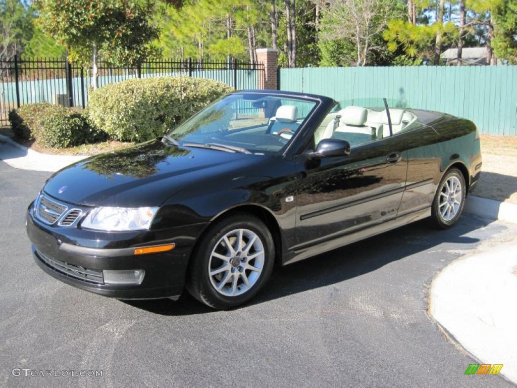 Black 2004 Saab 9-3 Arc Convertible Exterior Photo #41507435