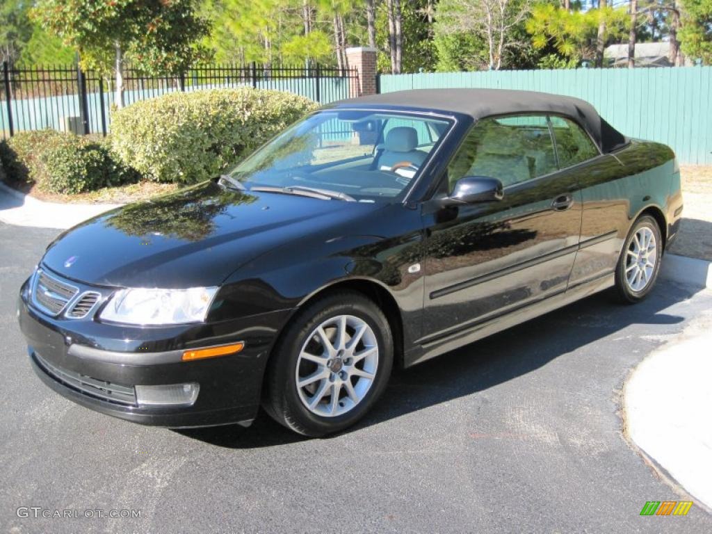 2004 9-3 Arc Convertible - Black / Parchment photo #2