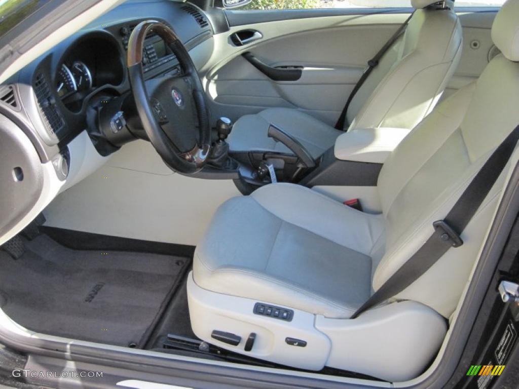 Parchment Interior 2004 Saab 9-3 Arc Convertible Photo #41507443