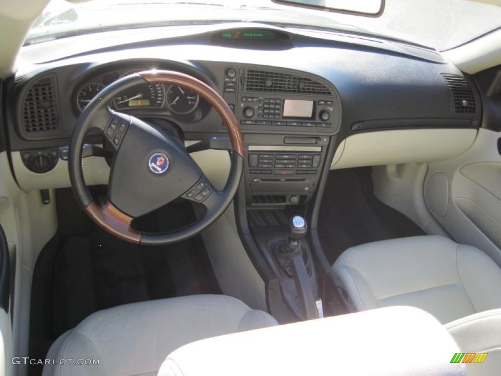 Parchment Interior 2004 Saab 9-3 Arc Convertible Photo #41507459