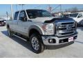 White Platinum Metallic Tri-Coat 2011 Ford F250 Super Duty Lariat Crew Cab 4x4 Exterior