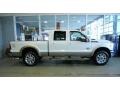 2011 White Platinum Metallic Tri-Coat Ford F250 Super Duty Lariat Crew Cab 4x4  photo #4