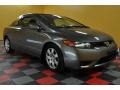 2007 Galaxy Gray Metallic Honda Civic LX Coupe  photo #1