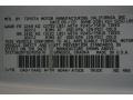 040: Super White 2008 Toyota Tacoma V6 PreRunner Access Cab Color Code
