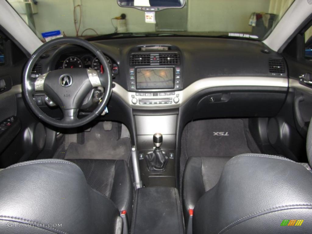 Ebony Interior 2004 Acura TSX Sedan Photo #41513177