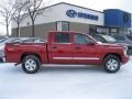 2008 Inferno Red Crystal Pearl Dodge Dakota Laramie Crew Cab 4x4  photo #9