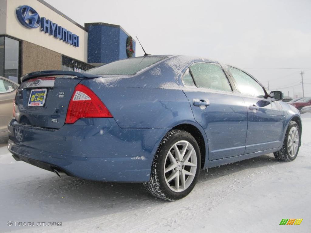 2010 Fusion SEL V6 AWD - Sport Blue Metallic / Charcoal Black photo #2