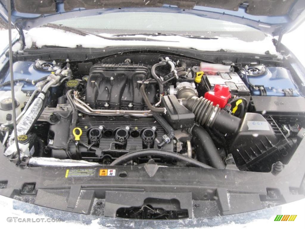 2010 Fusion SEL V6 AWD - Sport Blue Metallic / Charcoal Black photo #3