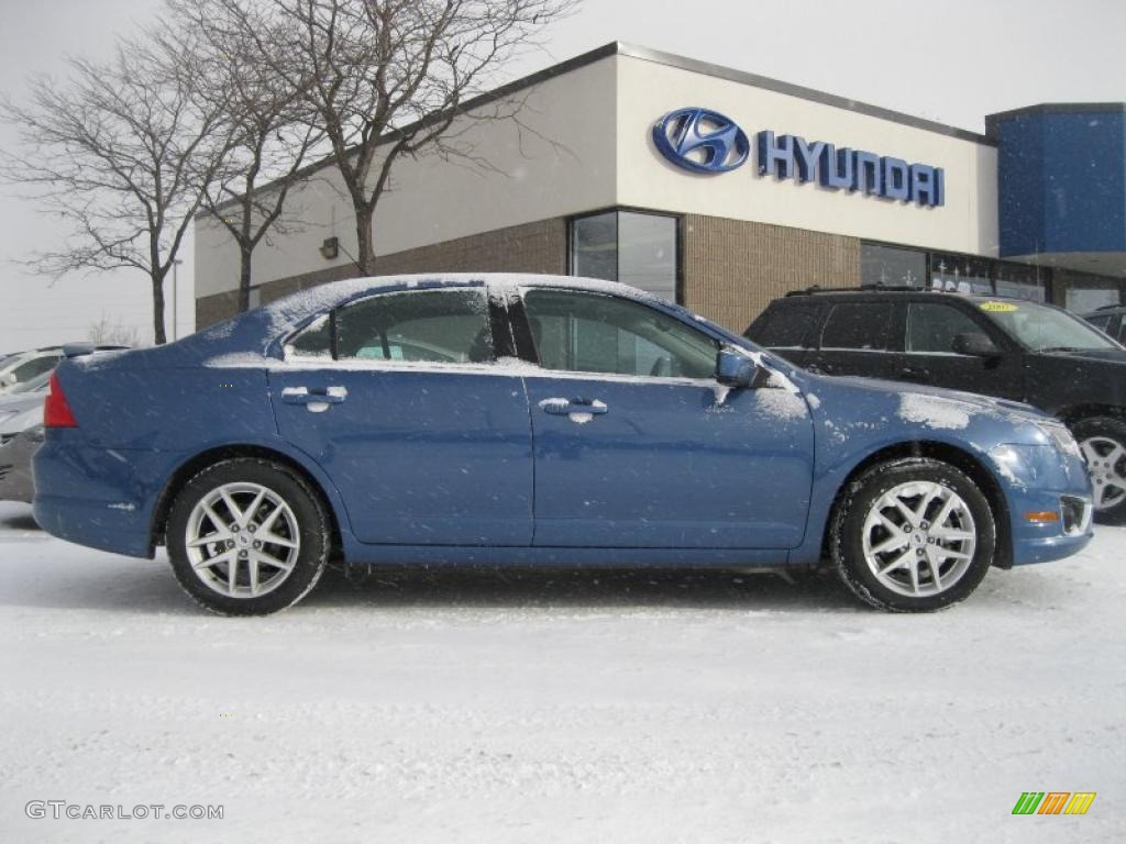 2010 Fusion SEL V6 AWD - Sport Blue Metallic / Charcoal Black photo #14