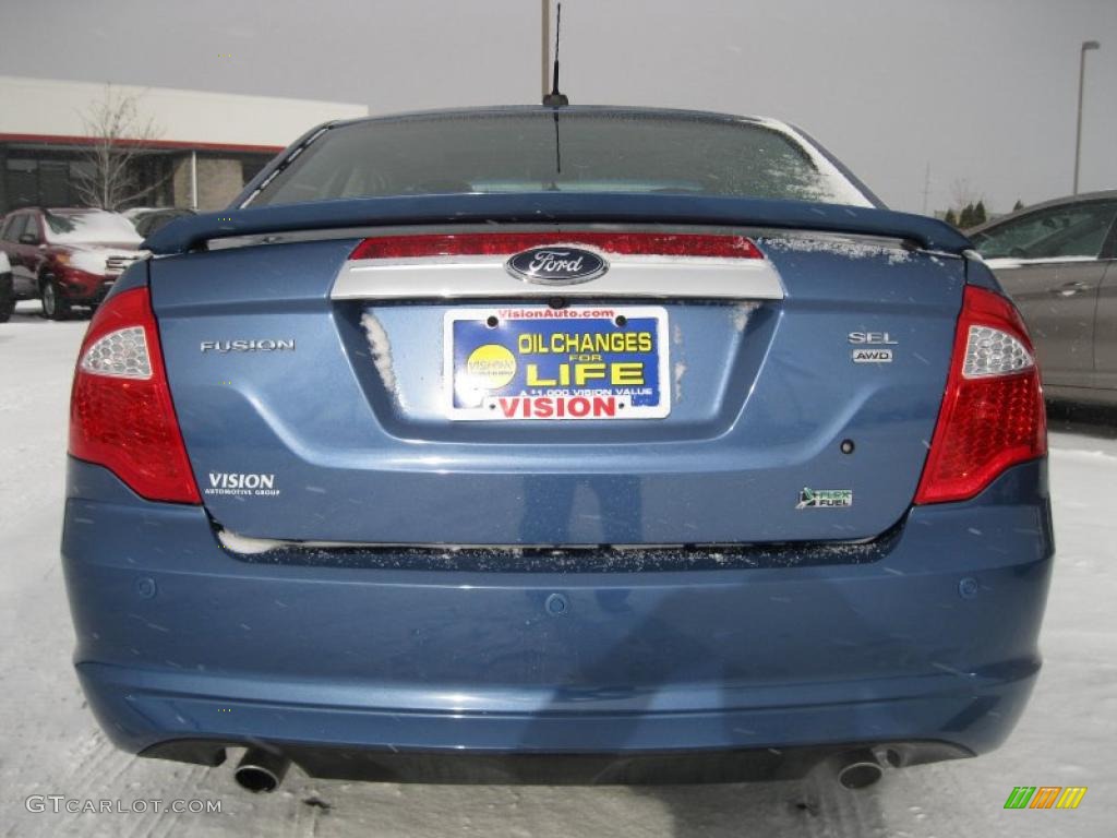 2010 Fusion SEL V6 AWD - Sport Blue Metallic / Charcoal Black photo #16
