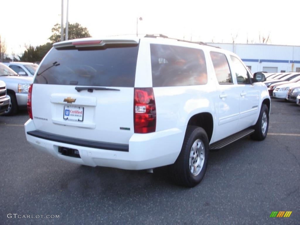 2010 Suburban LT 4x4 - Summit White / Light Cashmere/Dark Cashmere photo #4