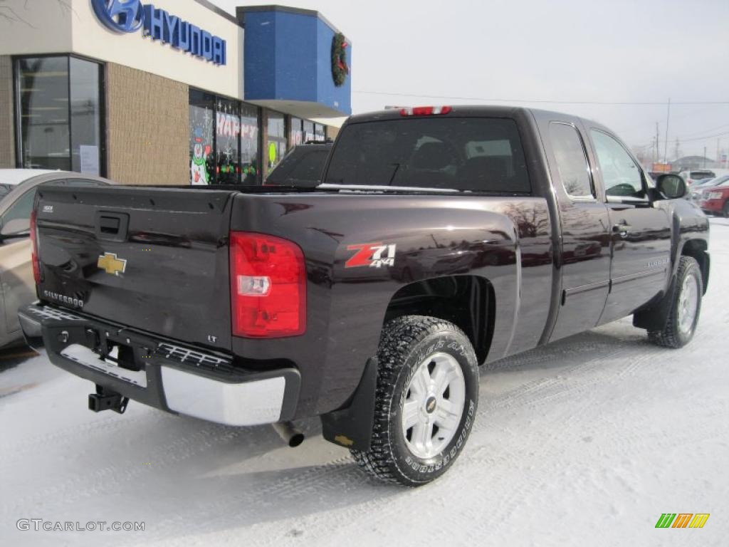 2009 Silverado 1500 LT Extended Cab 4x4 - Dark Cherry Red Metallic / Ebony photo #2