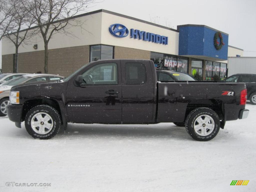 2009 Silverado 1500 LT Extended Cab 4x4 - Dark Cherry Red Metallic / Ebony photo #9