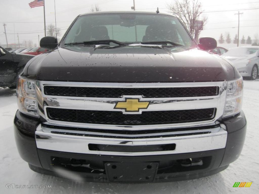 2009 Silverado 1500 LT Extended Cab 4x4 - Dark Cherry Red Metallic / Ebony photo #13