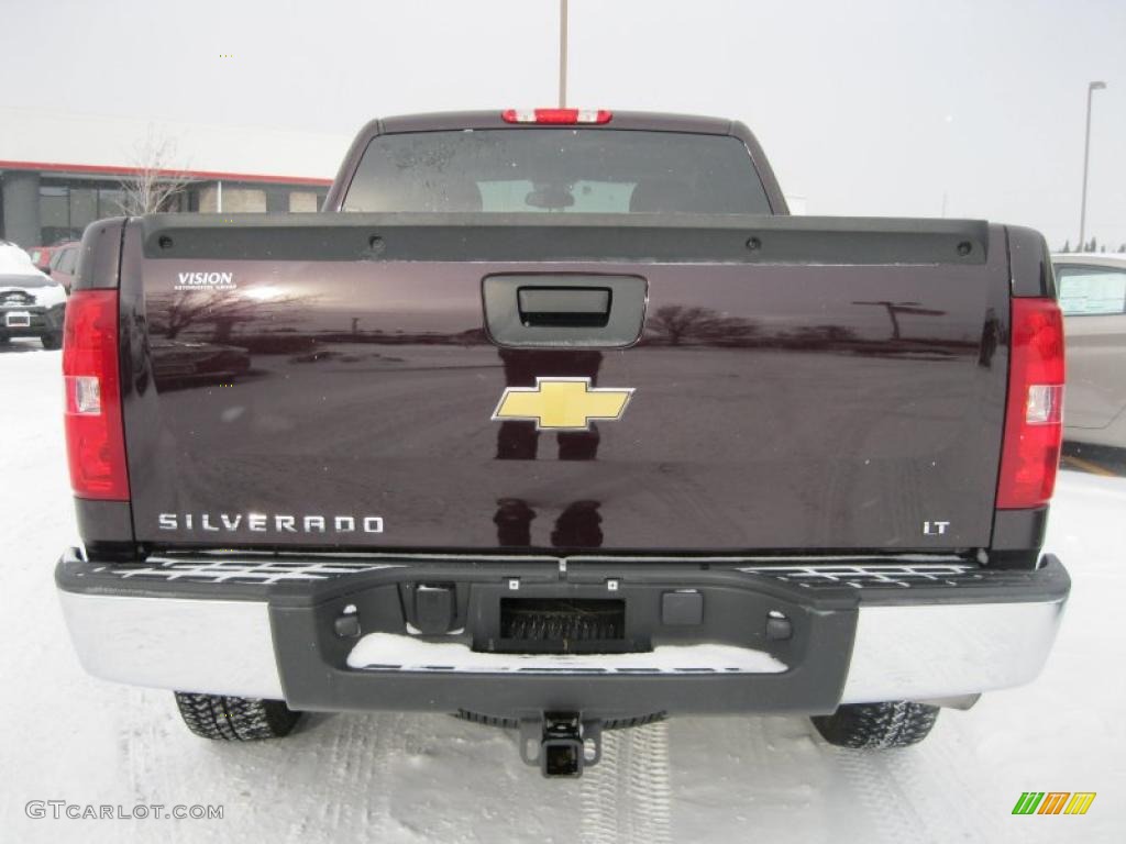 2009 Silverado 1500 LT Extended Cab 4x4 - Dark Cherry Red Metallic / Ebony photo #17