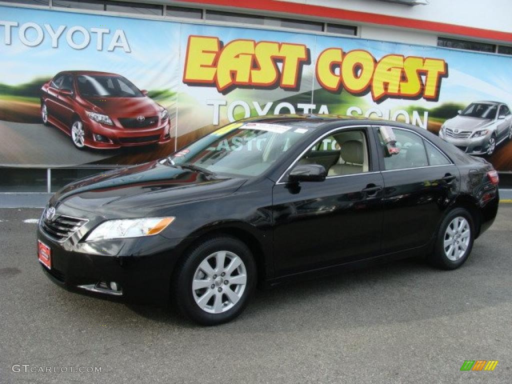 2008 Camry XLE - Black / Bisque photo #3