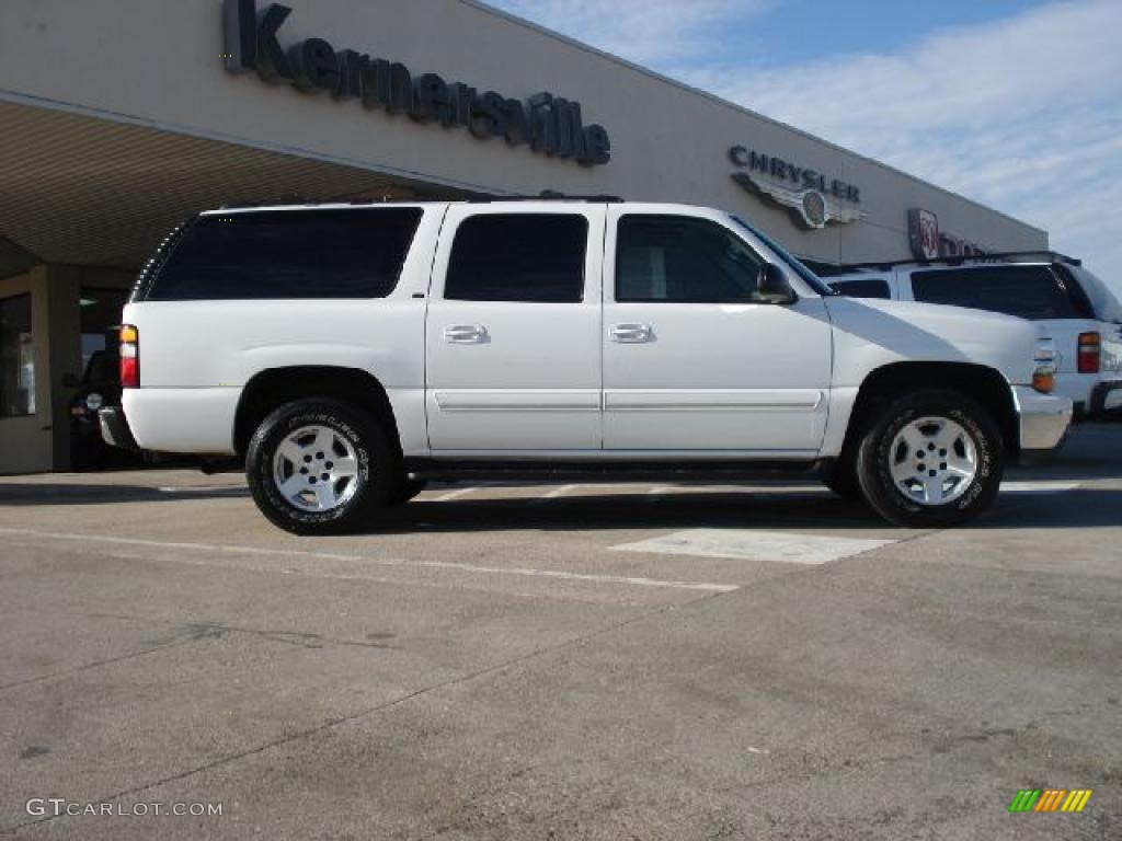 2006 Suburban LT 1500 4x4 - Summit White / Tan/Neutral photo #2