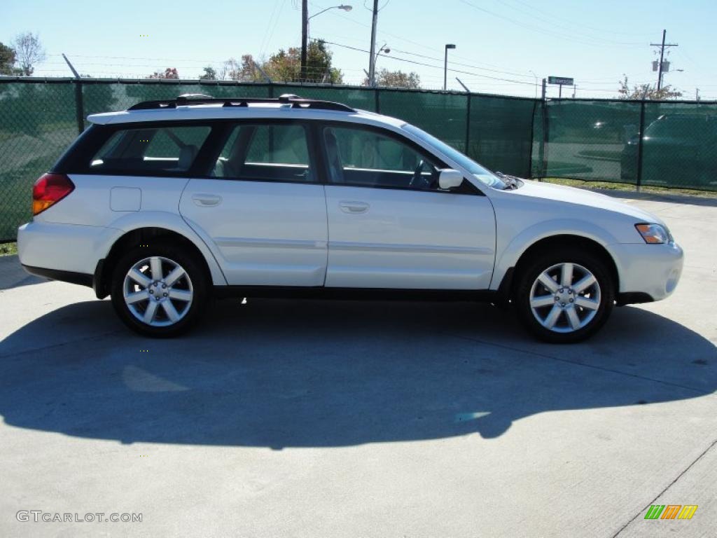 2006 Outback 2.5i Limited Wagon - Satin White Pearl / Taupe photo #2