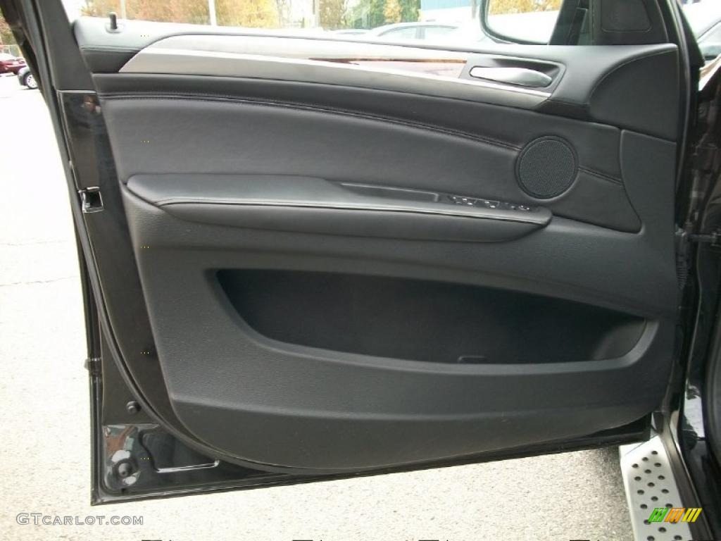 2010 BMW X5 xDrive30i Black Door Panel Photo #41524673