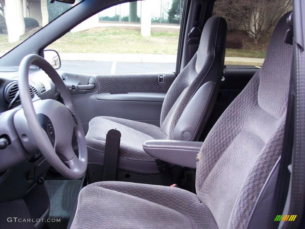 2000 Grand Caravan SE - Patriot Blue Pearlcoat / Mist Gray photo #14