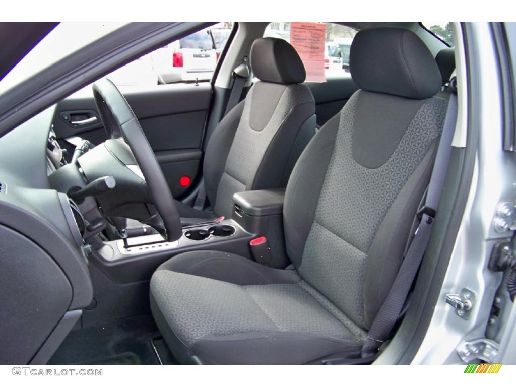 Ebony Interior 2009 Pontiac G6 V6 Sedan Photo #41525889