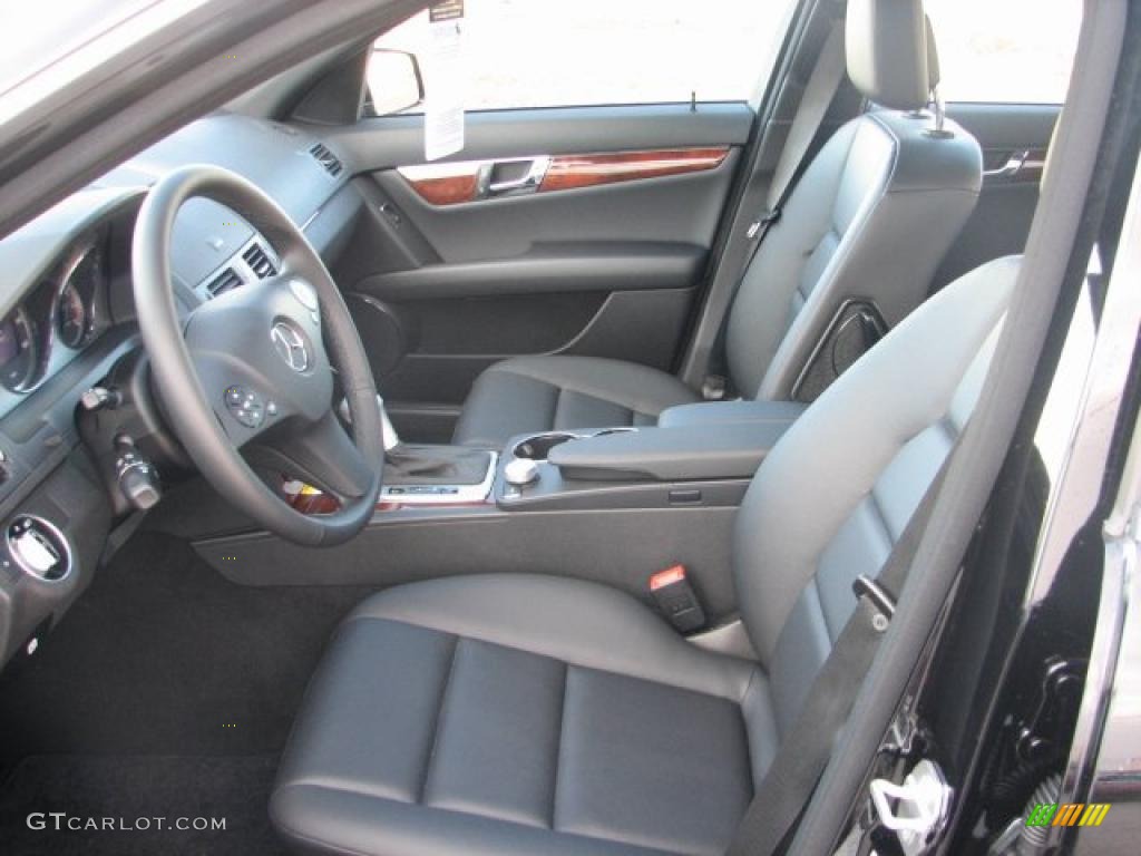 Black Interior 2011 Mercedes-Benz C 300 Sport 4Matic Photo #41526645